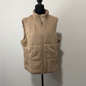 NWT Hem & Thread Womens Brown vest v5